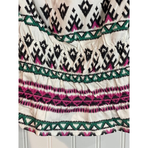 Wrangler Womens Retro Off-Shoulder Boho Top White Pink & Black Size Small - Picture 6 of 14